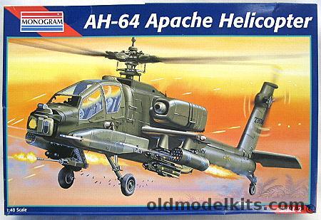 Monogram 1/48 AH-64 Apache Helicopter, 5443 plastic model kit